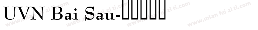UVN Bai Sau字体转换